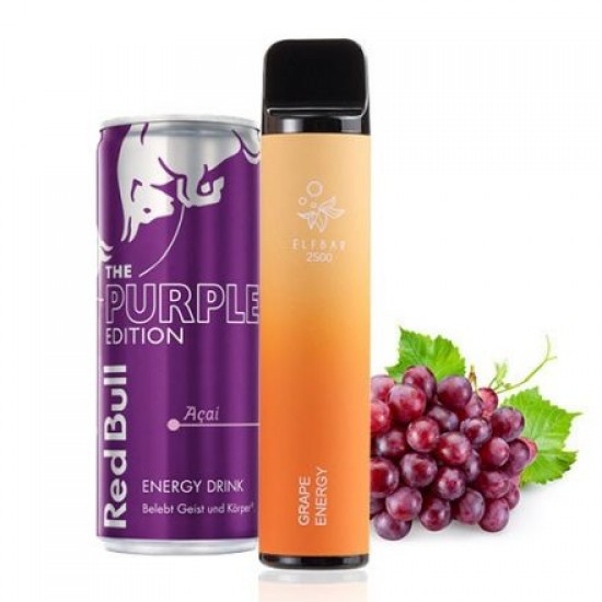 Elf Bar 2500 Puff - Grape Energy 5%