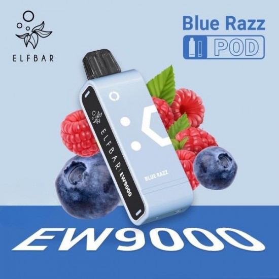 Elf Bar EW 9000 Flavor Pod - Blue Razz (5%)