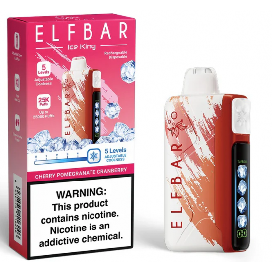 Elf Bar Ice King 25k - Cherry Pomegranate Cranberry Elf Bar Ice King 25k - Cherry Pomegranate Cranberry