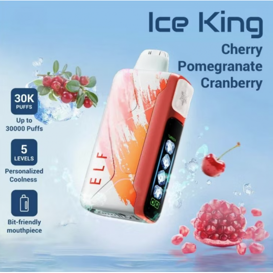 Elf Bar Ice King 25k - Cherry Pomegranate Cranberry Elf Bar Ice King 25k - Cherry Pomegranate Cranberry