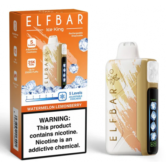 Elf Bar Ice King 25k - Watermelon Lemonberry Elf Bar Ice King 25k - Watermelon Lemonberry