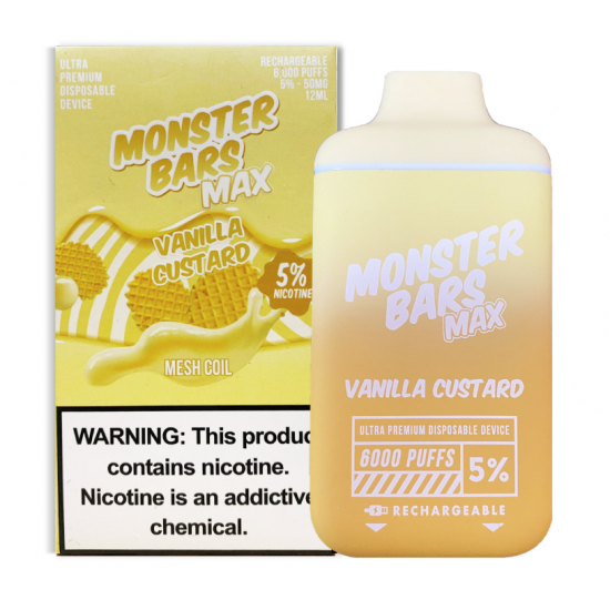 Monster Bar 6000P - Vanilla Custard 2%