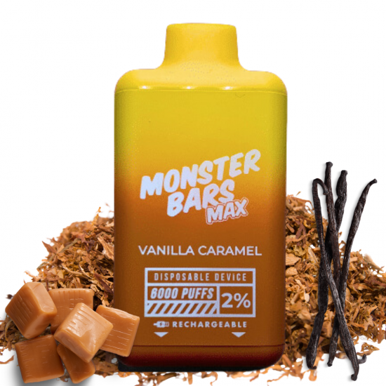 Monster Bar 6000P - Rich Tobacco (Vanilla Caramel) 2%