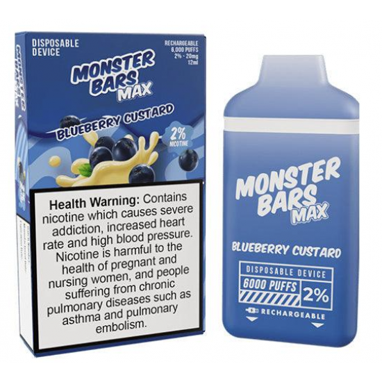 Monster Bar 6000P - Blueberry Custard 2%