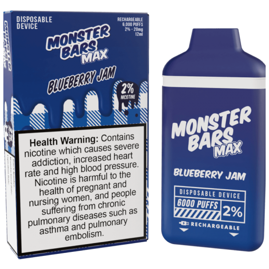 Monster Bar 6000P - Blueberry Jam 2%