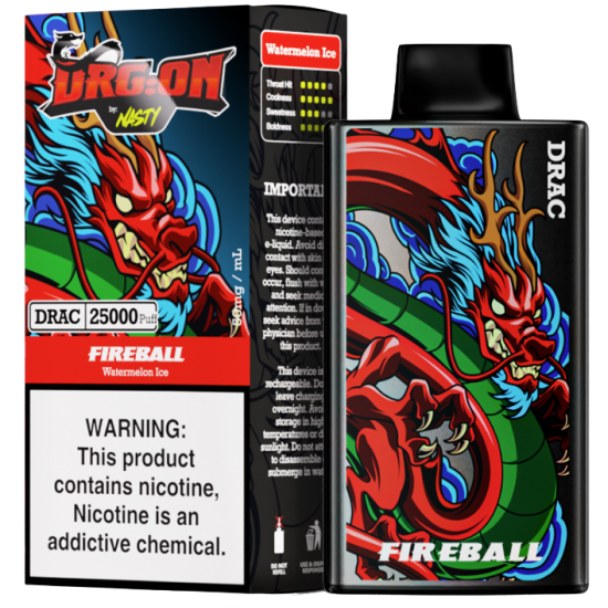 Nasty Dragon 25k - FIREBALL Watermelon Ice Nasty Dragon 25k - FIREBALL Watermelon Ice