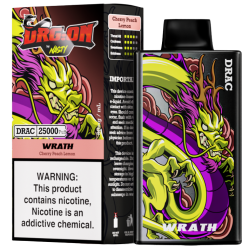 Nasty Dragon 25k - WRATH Cherry Peach Lemon Nasty Dragon 25k - WRATH Cherry Peach Lemon