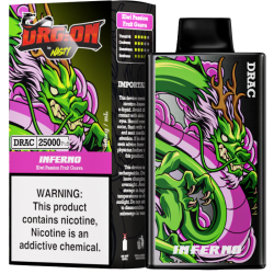 Nasty Dragon 25k - INFERNO Kiwi Passion Guava Nasty Dragon 25k - INFERNO Kiwi Passion Guava