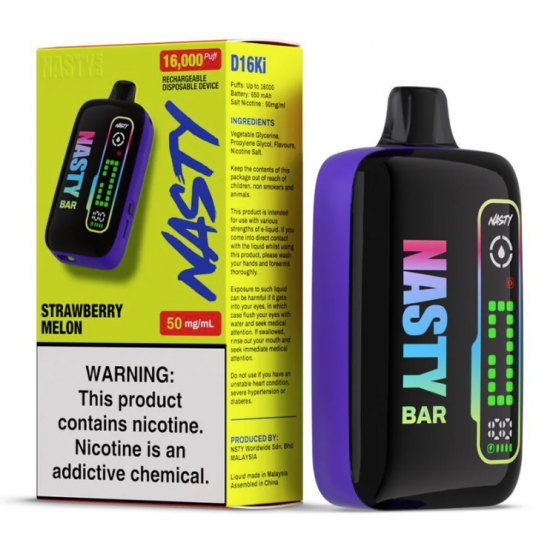 Nasty Bar 16,000 - Strawberry Melon