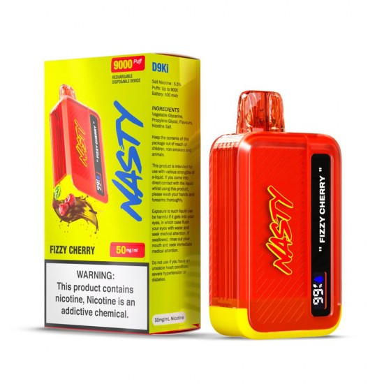 Nasty Bar 9,000 puff (50mg) - Fizzy Cherry Nasty Bar 9,000 puff (50mg) - Fizzy Cherry
