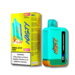 Nasty Bar 9,000 puff (50mg) - Mineral Water Peach