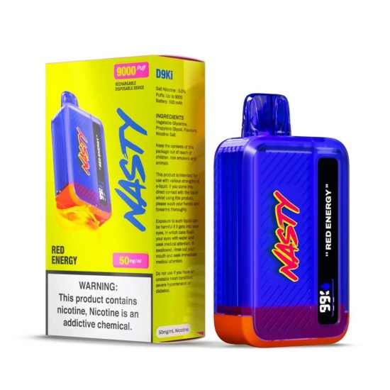 Nasty Bar 9,000 puff (50mg) - Red Energy Nasty Bar 9,000 puff (50mg) - Red Energy
