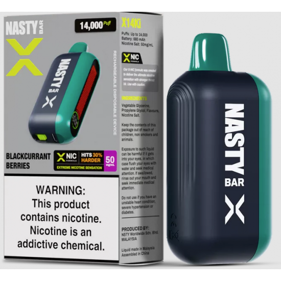 Nasty Bar X 14k - Blackcurrant Berries Nasty Bar X 14k - Blackcurrant Berries