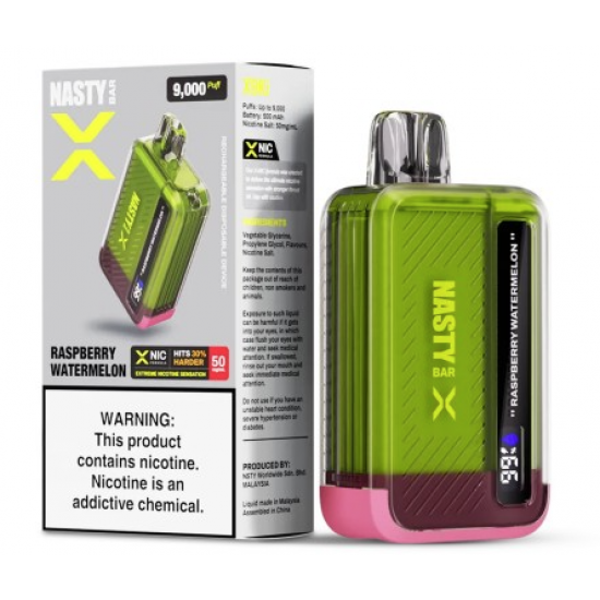 Nasty Bar X 9,000 - Raspberry Watermelon Nasty Bar X 9,000 - Raspberry Watermelon