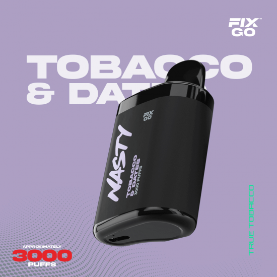 Nasty Fix Go 3000 - Tobacco Dates