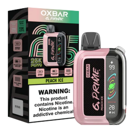 Oxbar G-Prime 25k - Peach Ice Oxbar G-Prime 25k - Peach Ice