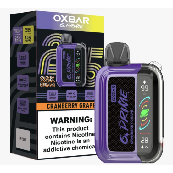 Oxbar G-Prime 25k - Cranberry Grape Oxbar G-Prime 25k - Cranberry Grape