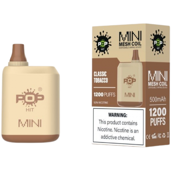 Pop Hits Mini 1200 - Classic Tobacco Pop Hits Mini 1200 - Classic Tobacco