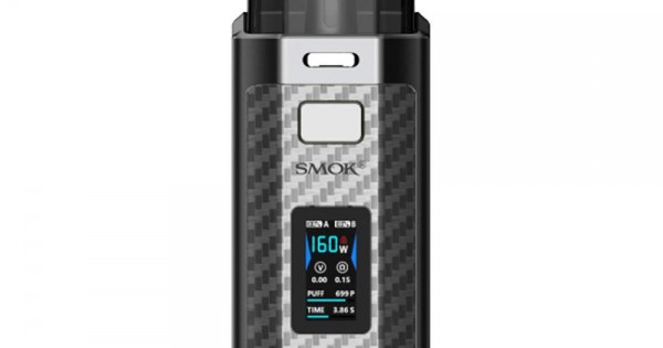 Smok RPM160 Dual Battery Pod Kit - Silver Carbon Fiber