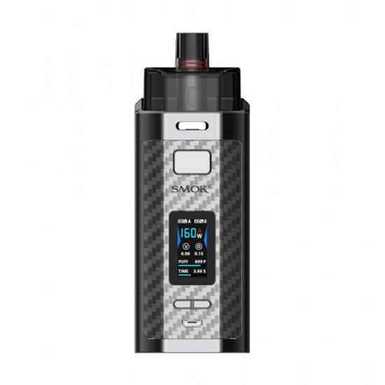 Smok RPM160 Dual Battery Pod Kit - Silver Carbon Fiber Smok RPM160 Dual Battery Pod Kit - Silver Carbon Fiber