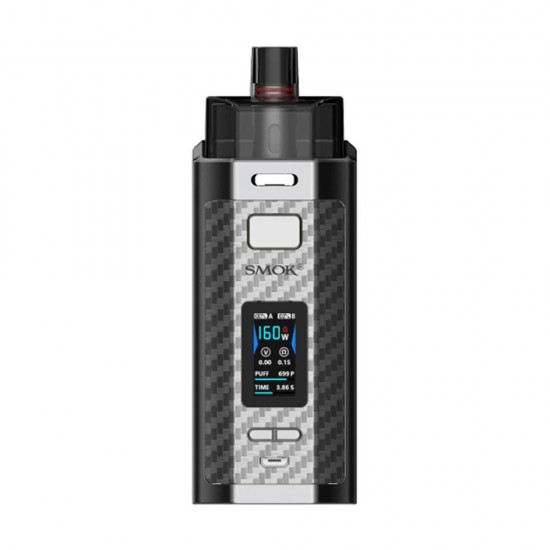 Smok RPM160 Dual Battery Pod Kit - Silver Carbon Fiber