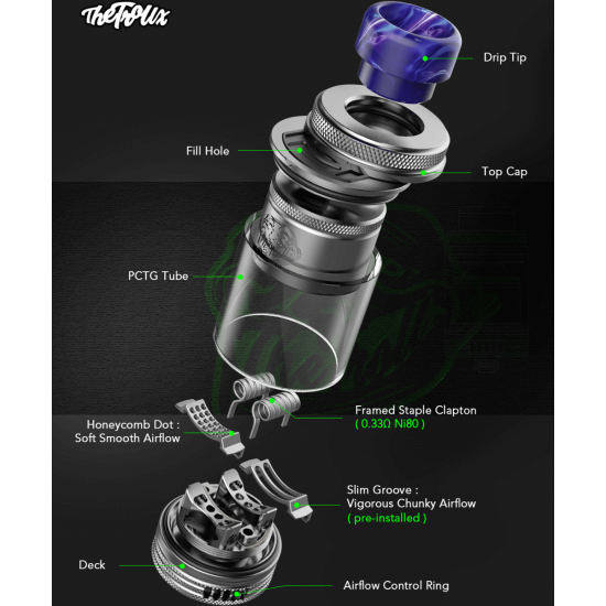 WOTOFO Troll X RTA - Silver WOTOFO Troll X RTA - Silver