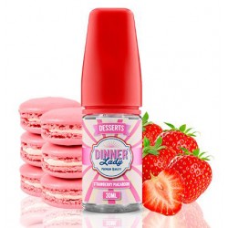 Dinner Lady Saltnic - Strawberry macaroon (30ML) 50mg