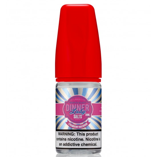 Dinner Lady Saltnic - Strawberry macaroon (30ML) 50mg