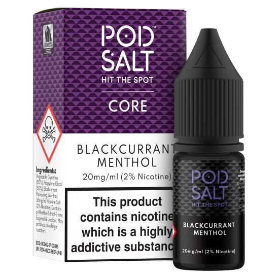 Pod Salt Core - Blackcurrant Menthol (10ml) 20mg