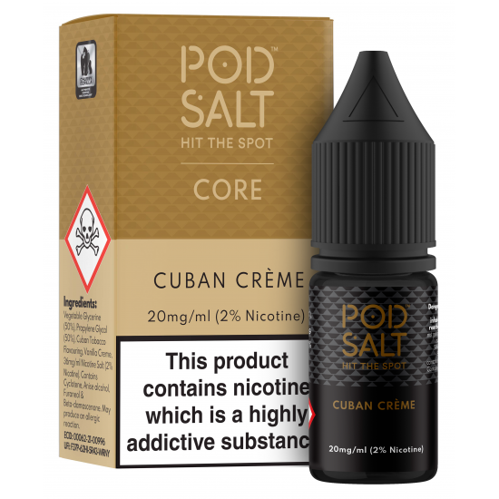 Pod Salt Core - Cuban Creme (10ml) 20mg