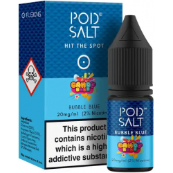 Pod Salt Fusions - Blue Bubble (10ml) 20mg Pod Salt Fusions - Blue Bubble (10ml) 20mg