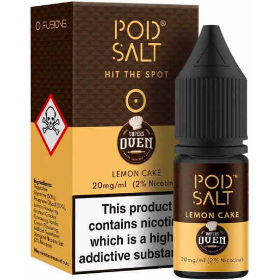 Pod Salt Fusions - Lemon Cake (10ml) 20mg