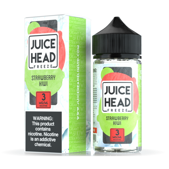 Juice Head - Strawberry Kiwi Freeze (100ML) 3mg Juice Head - Strawberry Kiwi Freeze (100ML) 3mg
