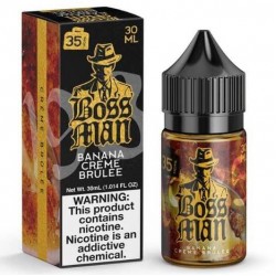 Boss Man Saltnic by Juice Man - Banana Creme Brulee (30ML) 50mg