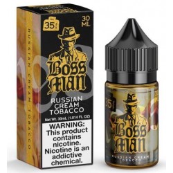 Boss Man Saltnic by Juice Man - Russian Cream Tobacco (30ML) 35mg Boss Man Saltnic by Juice Man - Russian Cream Tobacco (30ML) 35mg
