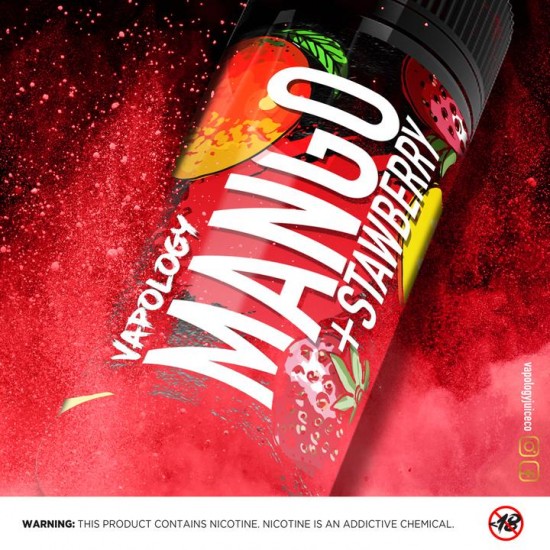 Vapology - Mango Strawberry Ice (120ML) 5mg