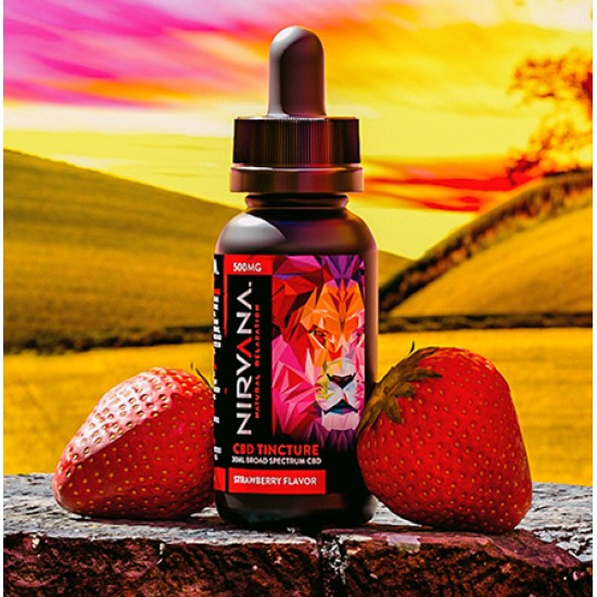 Nirvana CBD Strawberry Oral Drops 1000mg – 30ml